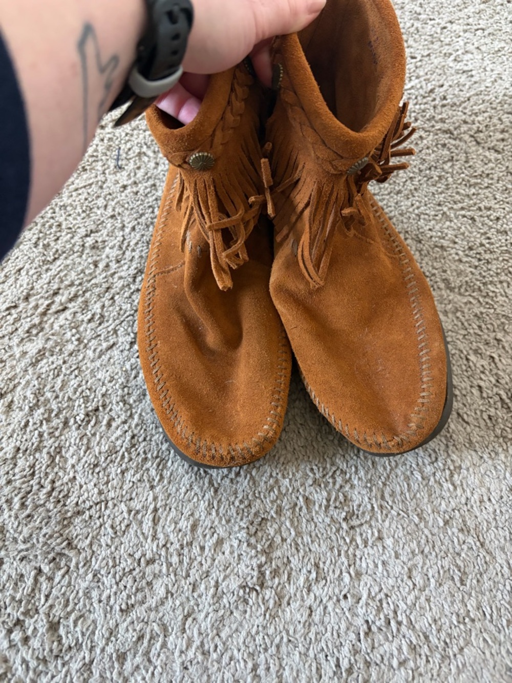 Minnetonka moccasins, size 11